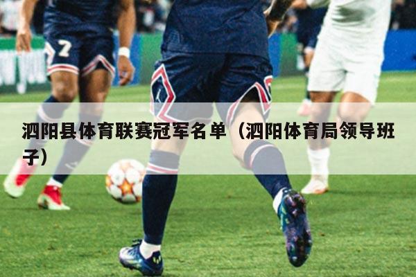 泗阳县体育联赛冠军名单（泗阳体育局领导班子）